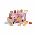Wooden Fruit Sorter Car — Pull-Along Shape Sorter