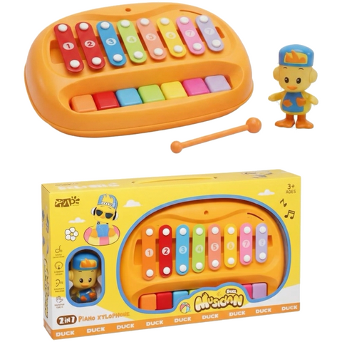 2-in-1 Piano & Xylophone