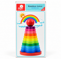 NUT Wooden Rainbow Stacking Tower – 3+ Years