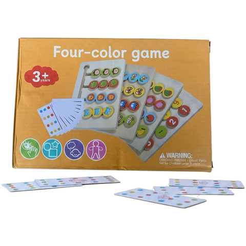 Four Colour Wooden Logic Game