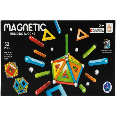 Magnetic Building Blocks — 52 Pieces