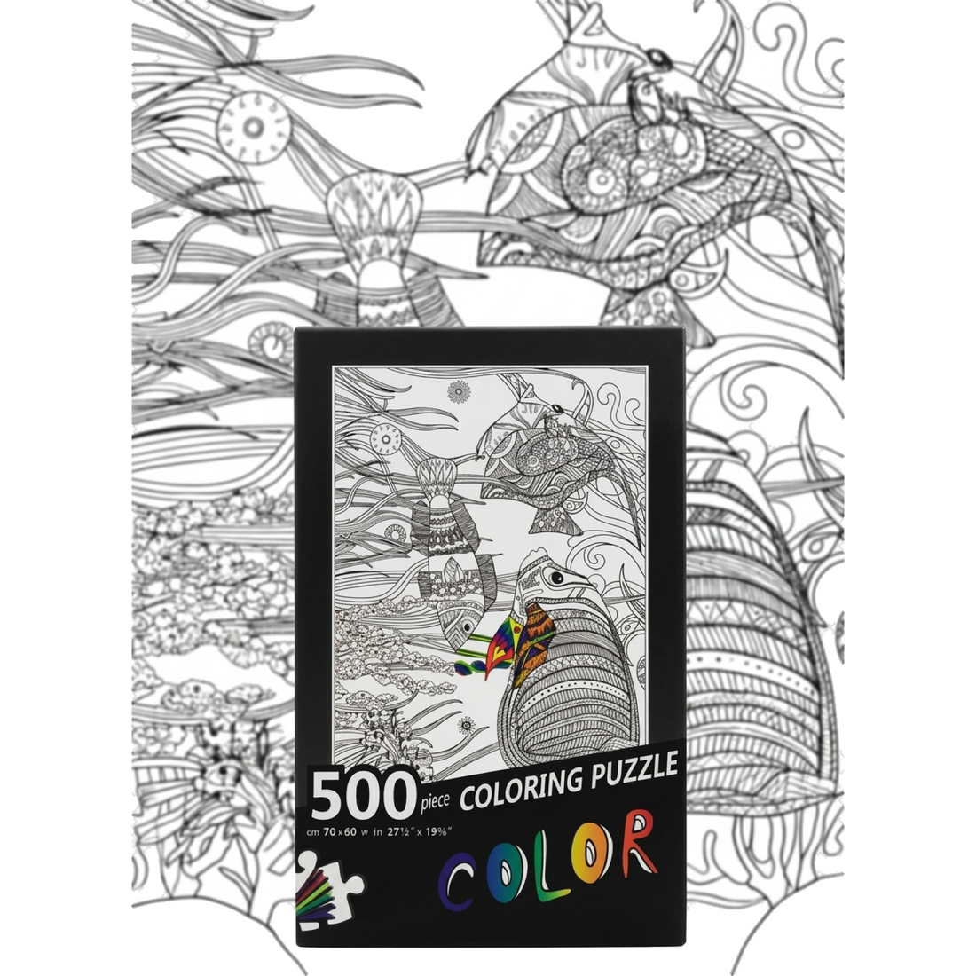 Colouring Puzzle 500 — Under the Sea
