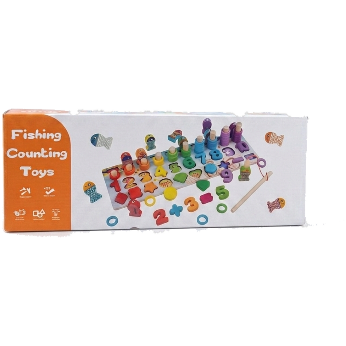 Fishing & Counting Wooden Game