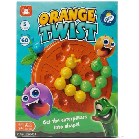Orange Twist — Caterpillar Logic Puzzle