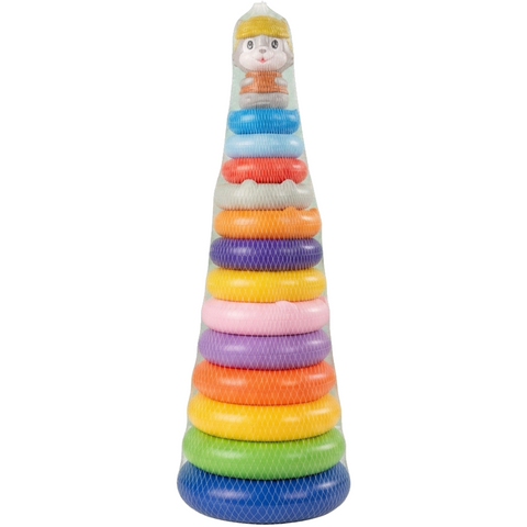 Rainbow Ring Stacking Column — 12 Rings