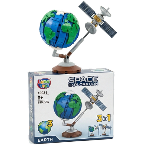 Space Building Blocks — Earth 3-in-1 (190 pcs)