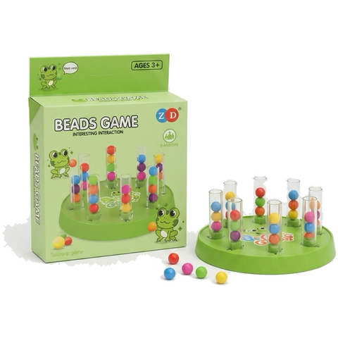 Wooden Bead Sorting Game — Frog