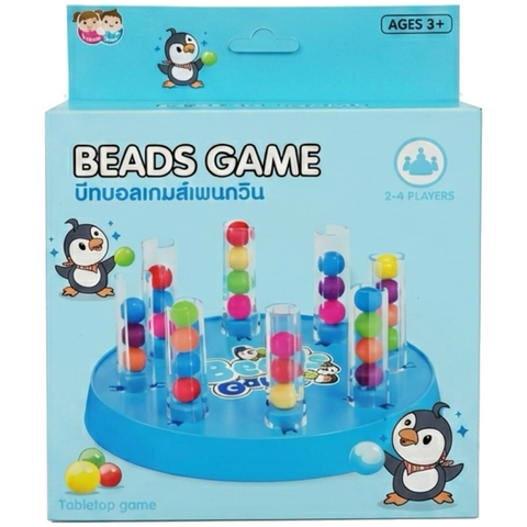 Wooden Bead Sorting Game — Penguin