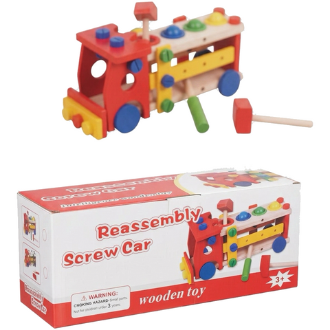 Wooden Take-Apart Car — Screw & Build