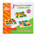 Wooden Shape Puzzle Boards — 3 Graded Levels